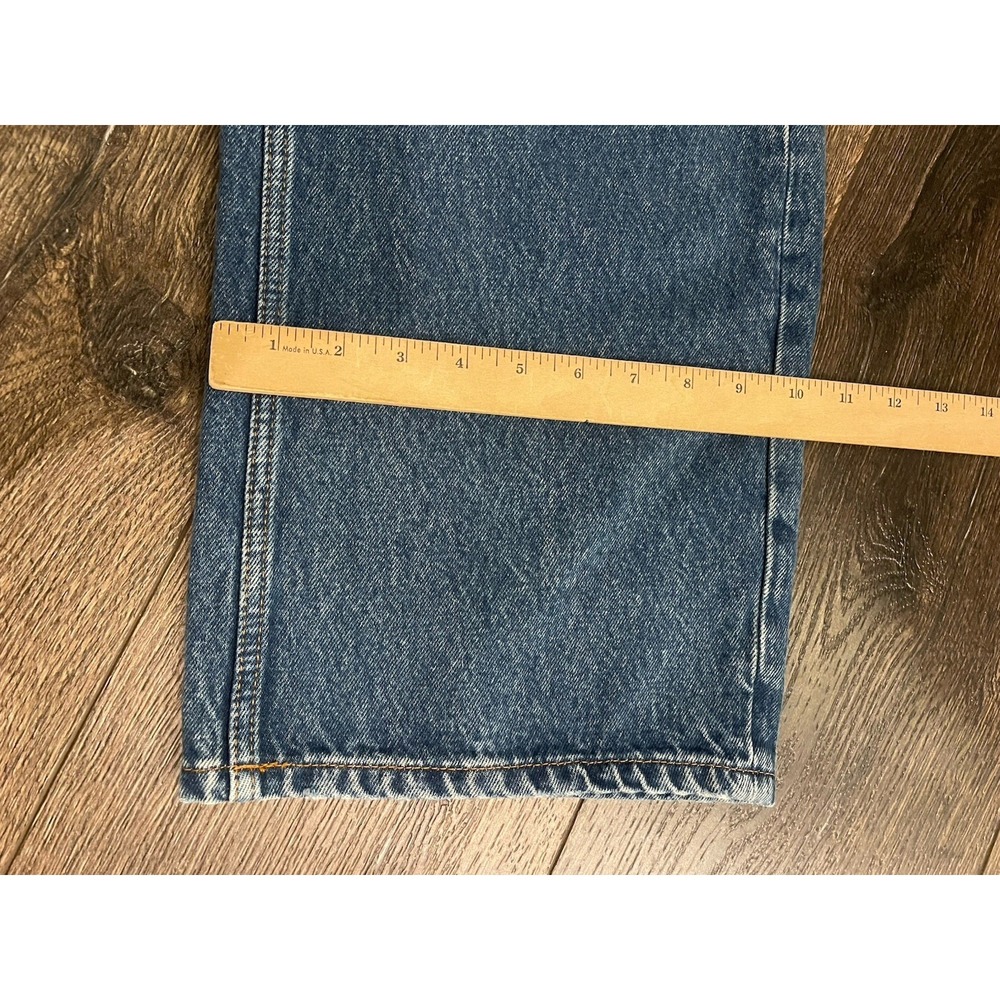 Free People Jeans Womens 30L Deep Trance Dropped Boyfriend Wide Leg We The Free - Picture 11 of 13